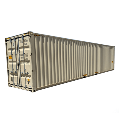 40'highcubed dry containers diagonal view