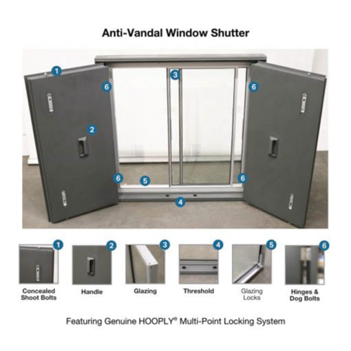 Window Anti-Vandal Shutter Features