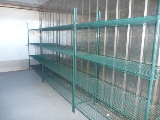 20' Modified Refrigerated Container Shelving