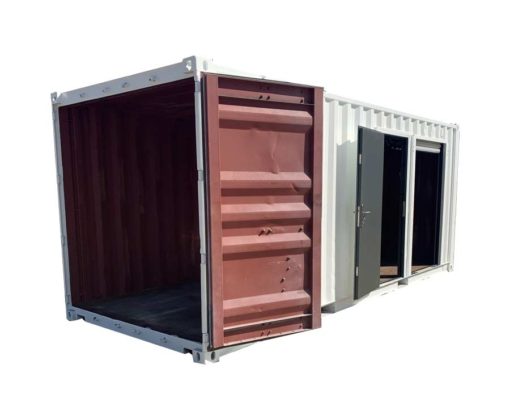 storage containers with personnel doors