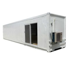 40' Insulated Accommodation Block sliding door open rear view