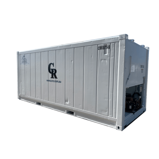 20' 1 phase refrigerated containers rear diagonal view