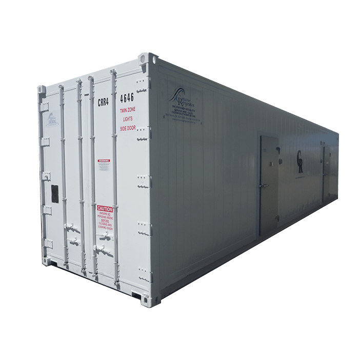40' High Cube Three Phase Refrigerated - Twin Zone Type 2 - Side Doors